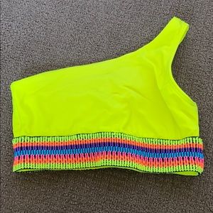 Neon bathing suit top